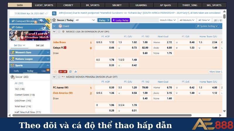 Trang Chủ 23 Theo dõi và cá độ thể thao hấp dẫn